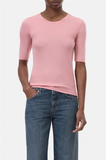 Closed, C95025 Crewneck T-shirt, Peony Pink